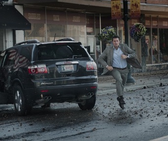 Une scène du film Into the Storm