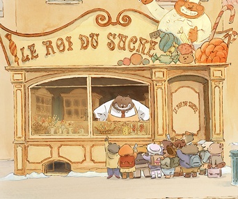 Une scène du film Ernest et Célestine