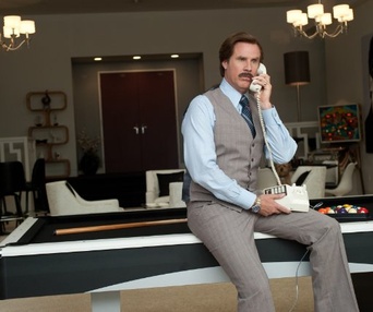 Une scène du film Anchorman 2: The Legend Continues
