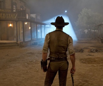 Une scène du film Cowboys & Aliens