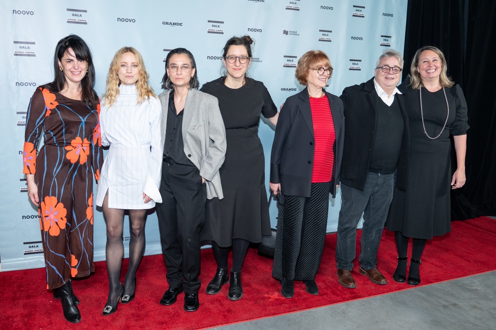 L'équipe du film Deux femmes en or