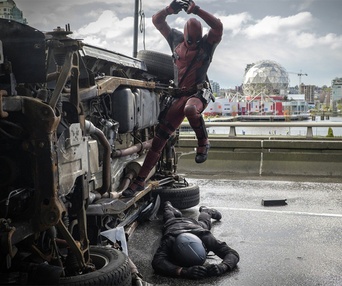 Une scène du film Deadpool