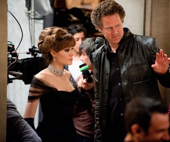 Sur le plateau du film The Tourist