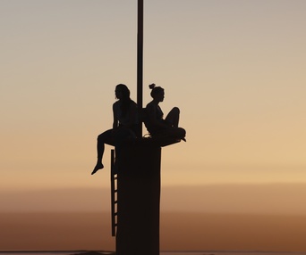 Une scène du film Fall