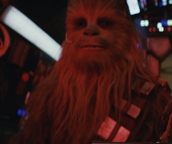 Une scène du film Star Wars: The Last Jedi