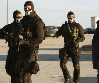 Une scène du film Den Of Thieves