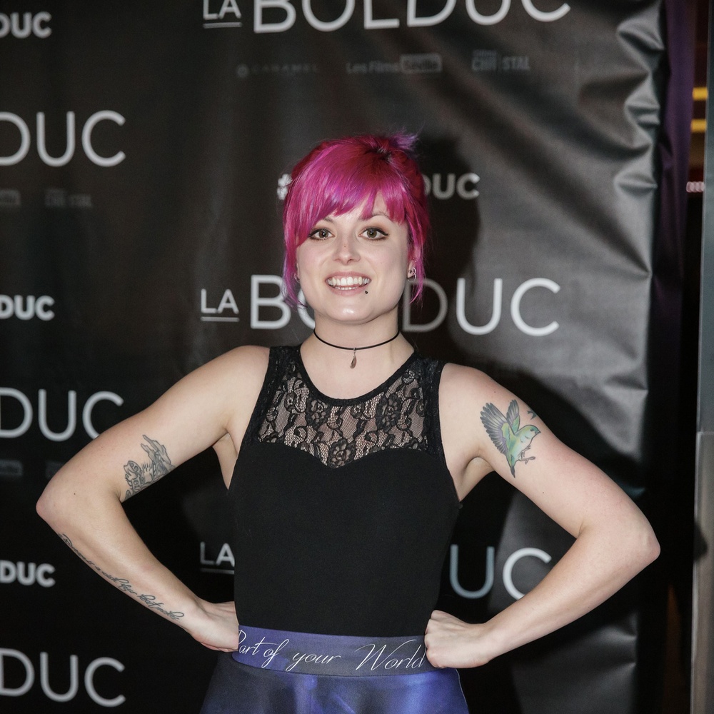Sur le tapis rouge du film Le Bolduc