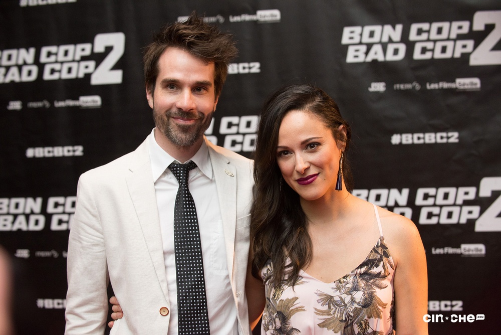 Sur le tapis rouge du film Bon Cop Bad Cop 2