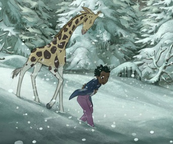 Une scène du film Zarafa