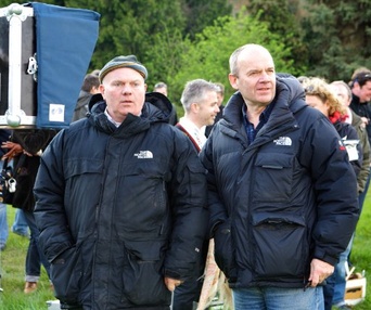 Sur le plateau du film Bel Ami