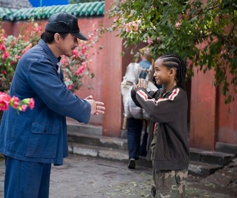Une scène du film The Karate Kid