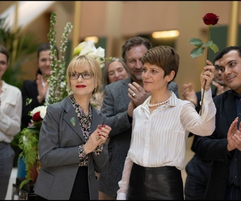 Une scène du film La syndicaliste