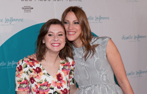 Marianne Verville et India Desjardins sur le tapis rouge de Aurélie Laflamme - Les pieds sur terre