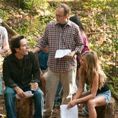 Sur le plateau du film <em>Wanderlust</em>
