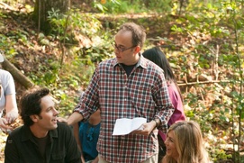 Sur le plateau du film Wanderlust