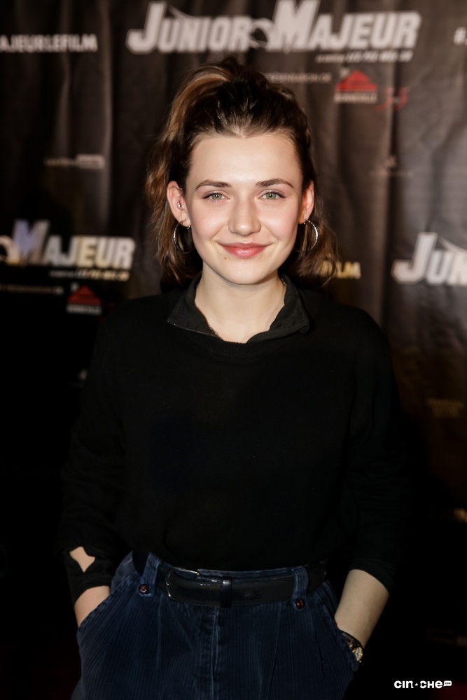 Sur le tapis rouge du film Junior majeur