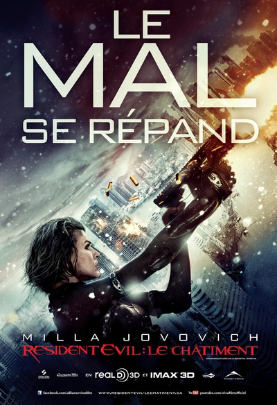 Affiche du film Resident Evil : Le châtiment