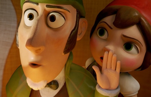 Une scène du film Sherlock Gnomes