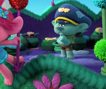 Une scène du film Trolls World Tour