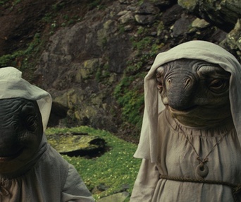 Une scène du film Star Wars: The Last Jedi