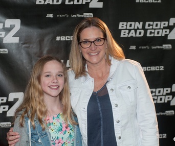 Sur le tapis rouge du film Bon Cop Bad Cop 2