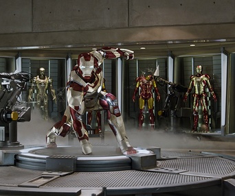 Une scène du film Iron Man 3