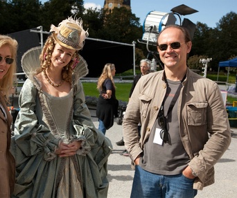 Sur le plateau du film The Three Musketeers