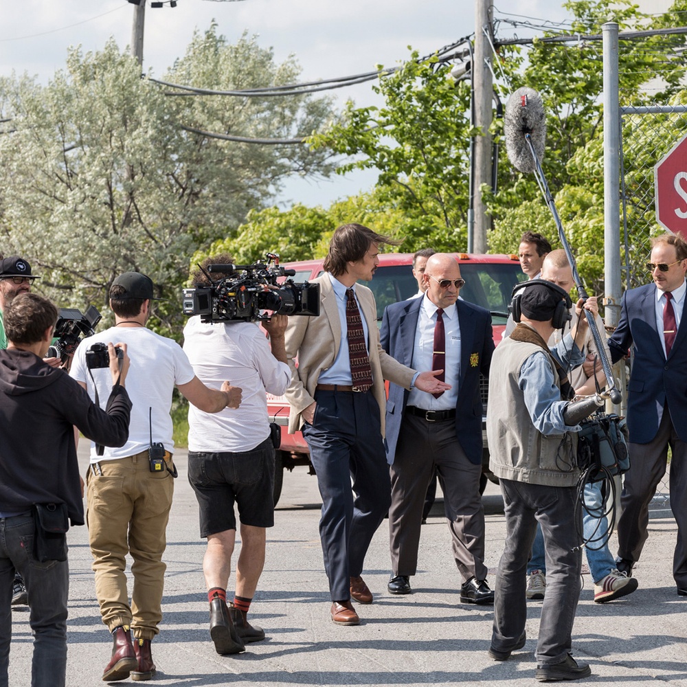Sur le plateau du film Gut Instinct