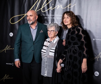 Tapis rouge du film Aline