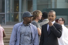 Sur le plateau du film Takers Sur le plateau du film Takers