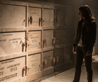 Une scène du film Tomb Raider