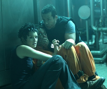Une scène du film Lockout