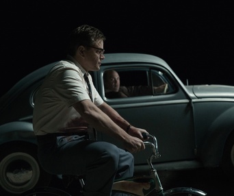 Une scène du film Suburbicon