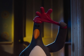 Une scène du film Wallace & Gromit: Vengeance Most Fowl Une scène du film Wallace & Gromit: Vengeance Most Fowl