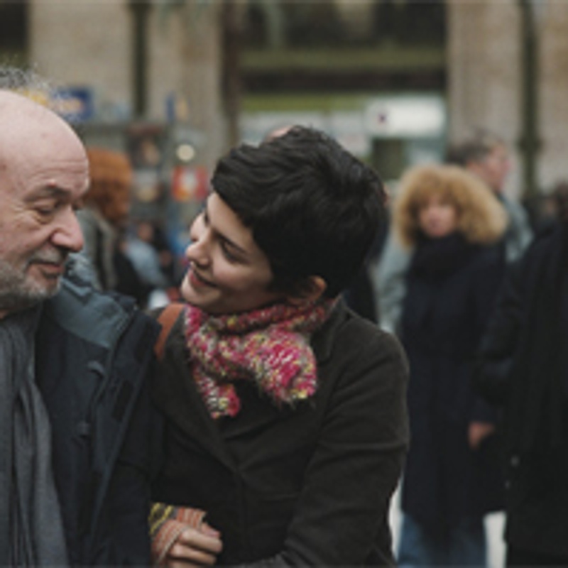 Claude Berri et Audrey Tautou sur le plateau d'Ensemble c'est tout