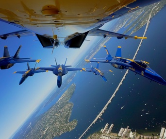 Une scène du film The Blue Angels