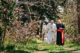 Une scène du film The Two Popes Une scène du film The Two Popes
