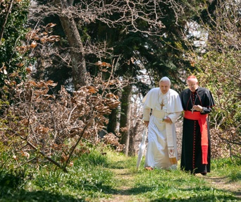Une scène du film The Two Popes
