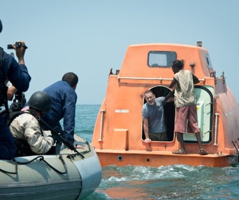 Une scène du film Captain Phillips