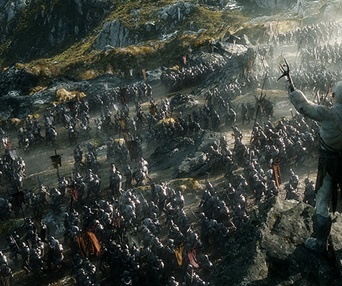 Une scène du film The Hobbit: The Battle of the Five Armies
