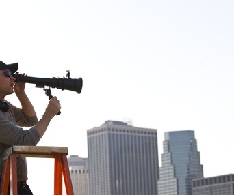 Sur le plateau du film The Adjustment Bureau