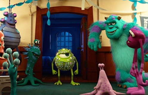 Une scène du film Monsters University