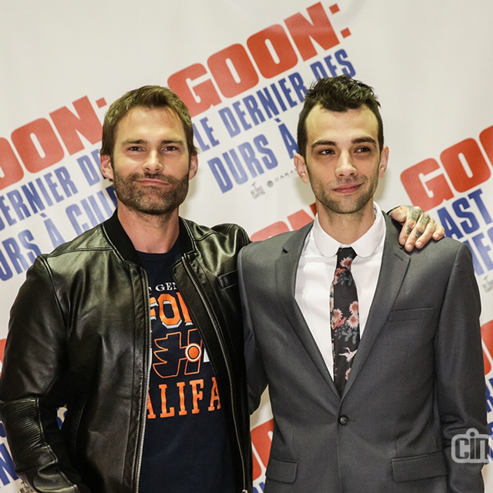 Sur le tapis rouge du film Goon: Last of the Enforcers