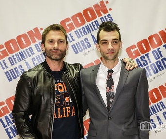 Sur le tapis rouge du film Goon: Last of the Enforcers
