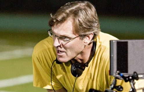 John Lee Hancock sur le plateau de The Blind Side