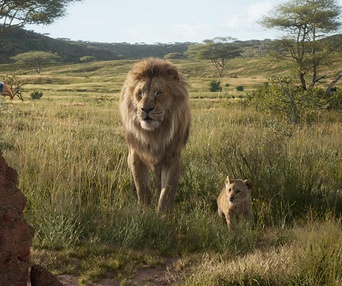 Une scène du film The Lion King