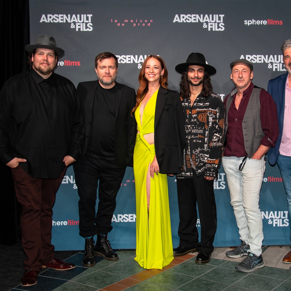 Sur le tapis rouge du film Arsenault & Fils