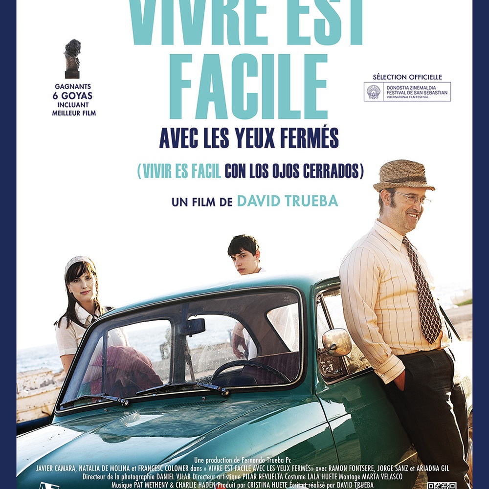 Affiche du film Vivre est facile avec les yeux fermés