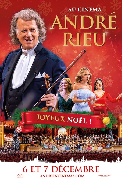 Affiche du Concert de Noël 2025 d'André Rieu : Joyeux Noël