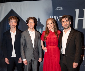 Guillaume Lespérance (producteur du film) et sa famille